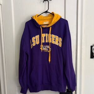 Men's Purple and Gold Crewneck Sweater